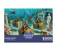 Expedición de Arqueología Subacuática Puzzle De Madera Impermeable Puzzles De 1000 Piezas Regalos para Adultos Imposible Rompecabezas Decoración del Hogar