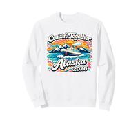 Expedición de Vela de Alaska 2026 Retro 70s Groovy Art Sudadera