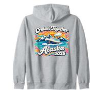 Expedición de Vela de Alaska 2026 Retro 70s Groovy Art Sudadera con Capucha
