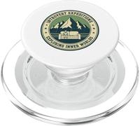 Expediciones introvertidas explorando Mundos Interiores Funny Homebody PopSockets PopGrip para MagSafe