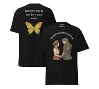 Expedition 33 - Camiseta de doble cara, homenaje a los fanáticos con We were Never Meant to Reach 34 y Butterfly Back, camiseta de algodón inspirada en RPG para los fanáticos de los jugadores, Negro