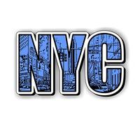 EXPELIA ADHESIVO SAGOMATO NEW YORK PVC ADATTO PER AUTO MOTO PC CAMPER