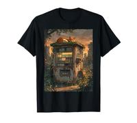 Expendedora Zorro Durmiente Japón Lofi Anime Aesthetic Camiseta