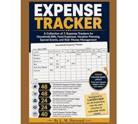 Expense Tracker: A Collection of 5 Budget Trackers for Household Bills, Food Expenses, Vacation Planning, Special Events, and Kids' Money Management