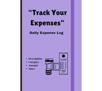Expense Tracker | Daily Spending Log Book with Category, Amount & Notes | Personal Finance Journal for Budgeting & Money Management