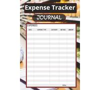 Expense Tracker Journal: Daily Spending Tracker | Bill Organizer Log Book | Budgeting Planner | Money Management Ledger for Personal or Small Business and or Bookkeeping | 6 x 9 inches with 100 pages