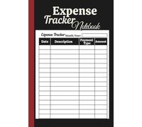 Expense Tracker Notebook: Daily or Weekly Spending Log Book Bill Organizer, Budget Planner, Money Management Ledger for Home, Personal Finance or Small Business, 6x9”
