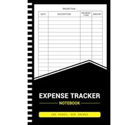 Expense Tracker Notebook: Daily Spending Tracker and Bill Organizer Log Book, Budget Planner and Money Management Ledger for Personal or Small Business Use (108 Pages, 6x9 Inches)