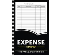 Expense Tracker Notebook: Daily Spending Tracker Bill Organizer Log Book, Budgeting Planner, Money Management Ledger for Personal or Small Business - 108 Pages, A5