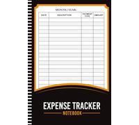 Expense Tracker Notebook: Monthly Budget & Money Management Log Book for Personal or Small Business Use (108 Pages, 6"x9")