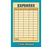 Expenses Tracker Notebook: 5.5 X 8.5 Inch 100 Pages | Simple Money Tracker Notebook | Stay Organized, Control Your Finances & Build Better Habits