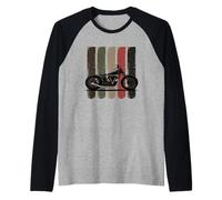 Experiencia de conducción atemporal en motocicletas retro Camiseta Manga Raglan