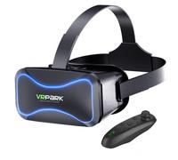 Experiencia de realidad virtual 3D, juego de gafas de realidad virtual con lentes ajustables para auriculares VR mejorados con controlador, diseño