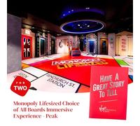 Experiencia inmersiva de Monopoly Lifesized para dos: gana dinero y completa desafíos de sala de escape mientras te mueves por el tablero gigante