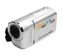 Experimenta capacidades de imagen vibrantes de esta elegante cámara digital HD con una innovación única de pantalla de visualización giratoria (blanco)