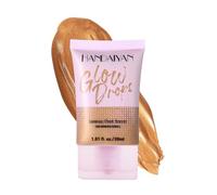 Experimenta un bronceado radiante con base de crema líquida bronceadora de diamante, control de aceite impermeable y control de aceite 30 duradero