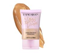 Experimenta un bronceado radiante con base de crema líquida bronceadora de diamante, control de aceite impermeable y control de aceite 30 duradero