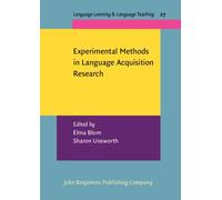 Experimental Methods in Language Acquisition Research: 27 (Language Learning & Language Teaching)
