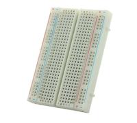 Experimento de circuito mini sin soldadura en protoboard de 400 puntos de contacto