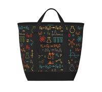 Experimento de ecuación química educativa,Bolsas de almuerzo de gran capacidad, bolsa de mano térmica para mujeres, hombres, trabajo, picnic, viajes.