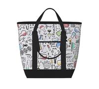 Experimento de química,Bolsas de almuerzo de gran capacidad, bolsa de mano térmica para mujeres, hombres, trabajo, picnic, viajes.