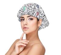 Experimento de química,Gorro de dormir de satén para adultos - Gorro de dormir elástico para mujer, cubrecabello nocturno