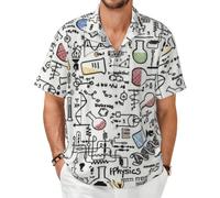 Experimentos de química, experimentos científicos, Camisa de Manga Corta para Hombre, Camisas de Verano, Camiseta Ligera para Adultos,As Shown,S