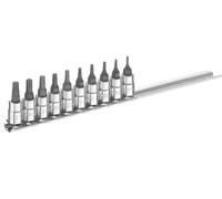 Expert 0.6cm Drive Vaso Torx Juego 10 Piezas TX6A TX30 en Una Raíl BRIE030703B
