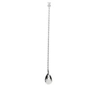 Expert Bar Spoon | Stainless Steel Cocktail Stirrer & Mixing Spoon | Comfortable Grip for Home/Party/Bartending | Simple to Maintain & Multi Purpose Drink Mixer (Plata)