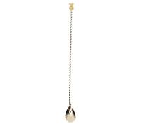 Expert Bar Spoon | Stainless Steel Cocktail Stirrer & Mixing Spoon | Comfortable Grip for Home/Party/Bartending | Simple to Maintain & Multi Purpose Drink Mixer (Oro)