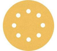 Bosch Professional 6 x Set de lijas Expert C470 con 8 agujeros, para Madera dura, Pintura sobre madera, 115 mm, Grano 2 x 60, 2 x 120, 2 x 240, Accesorios Lijadora excéntrica