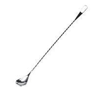 Expert Cocktail Stirring Spoon | 304 Stainless Steel Bar Spoon & Tine Mixer | Extended Secure Grip Handle for Bartenders/Home Bars/Coffee | Mirror Polish Simple Maintenance