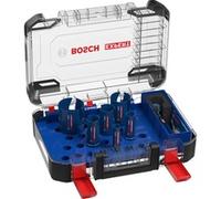 Bosch Professional 10 uds. Set de Sierra de Corona Expert Construction Material (para Madera blanda, Ø 20-64 mm, Accesorios Taladro de impacto rotativo)