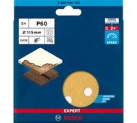 Papel de lija BOSCH EXPERT C470, P60, 115 mm, 5 piezas 2608900795