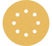 Bosch Professional Lijas Expert C470 50 unidades 125 mm Grano 80 8 agujeros para madera dura