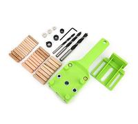 Expert Doweling Jig Kit | 41 Pcs Woodworking Drill Guide with 6/8 / 10mm Bits | Adjustable 0-50mm Border Hole Punch for Wood/Boards/Furniture