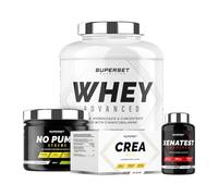 Expert Dry Muscle Program - 100% Whey Proteine Advanced 2kg Galletas - No Pump Xtreme - Créa Max - Xenatest Hardcore