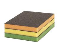 Expert Esponja abrasiva Flex (L x An x Al: 120 x 98 x 13 mm, Tamaño de grano: Medio, 3 pzs.)