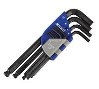 Expert Métrico Bola Extremo Llave Hexagonal Largo Brazo Set, 9 Pieza BRIE113976B