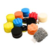 EXPERT Kit de Polissage Voiture 28 PCS - Tampons de Polis-sage et Lustrage - Pads Mousse pour Perceuse - Kit Rénovation Carrosserie et Peinture Auto - Suppression des Rayures et Bril-lance