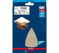 Bosch Professional 10 x Malla de lija Expert M480, para Madera dura, Pintura sobre madera, 100 x 150 mm, Grano 320, Accesorios Multilijadora