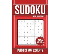 Expert Sudoku Puzzle Book: 50+ Sudoku with Solutions | Perfect for Experts | 6x9 inches Travel Friendly | Easy to Read