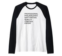 Experto en Control de Calidad Pro Philadelphia Soft Pretzel Camiseta Manga Raglan