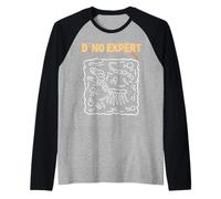 Experto en Dinosaurios, Futuro paleontólogo, Huesos fósiles de Dinosaurios, niños Camiseta Manga Raglan