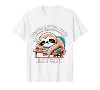 Experto en Nivel de procrastinación Divertido diseño de Humor Perezoso Camiseta gráfica económica, Hombre, Blanco, M