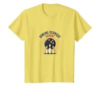 Experto en técnica de Bolos: 2 en Rosa, 1 en Humor apestoso Camiseta, Niños, Limón, 12 años