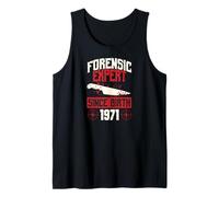 Experto forense Desde el Nacimiento 1971 Cumpleaños temático de crímenes Reales Camiseta sin Mangas