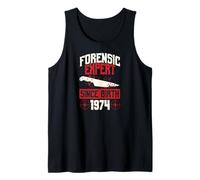 Experto forense Desde el Nacimiento 1974 Cumpleaños temático de crímenes Reales Camiseta sin Mangas