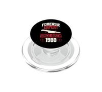 Experto forense Desde el Nacimiento 1980 Cumpleaños temático de crímenes Reales PopSockets PopGrip para MagSafe