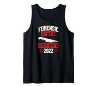 Experto forense Desde el Nacimiento 2022 Cumpleaños temático de crímenes Reales Camiseta sin Mangas